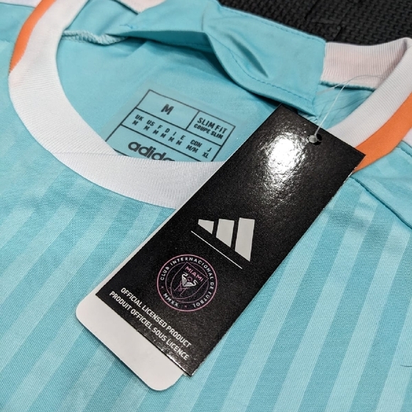 Inter Miami Messi #10 Aqua Adult Adidas Jersey - Picture 4 of 10